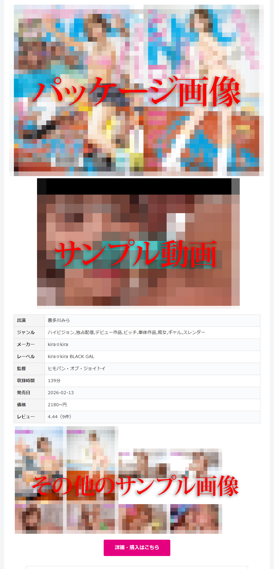 記事ページの表示例
